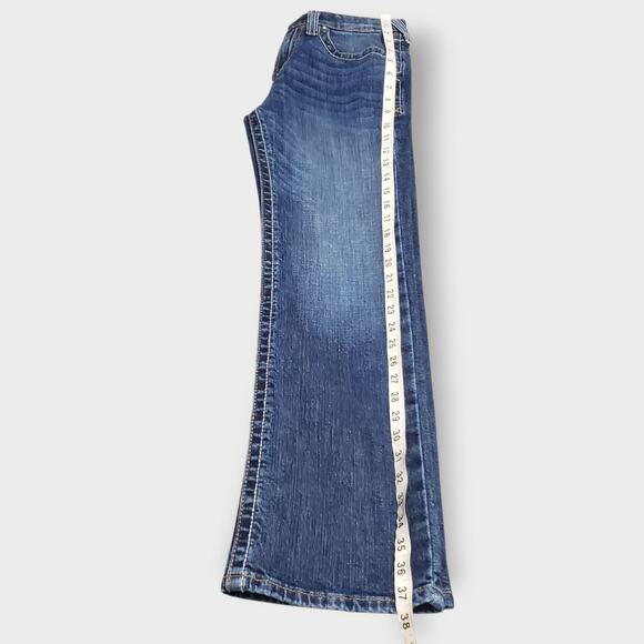 SOLD-Ariat Boys B4 Relaxed Ramos Bootcut Jeans Adjustable Waist Sz 12 Western - Picture 12 of 12